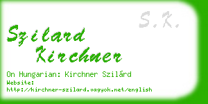 szilard kirchner business card