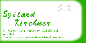 szilard kirchner business card